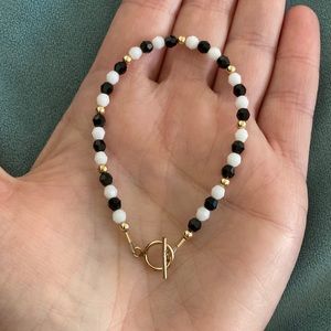 Swarovski Crystal & 14K Gold Filled Beaded Bracelet